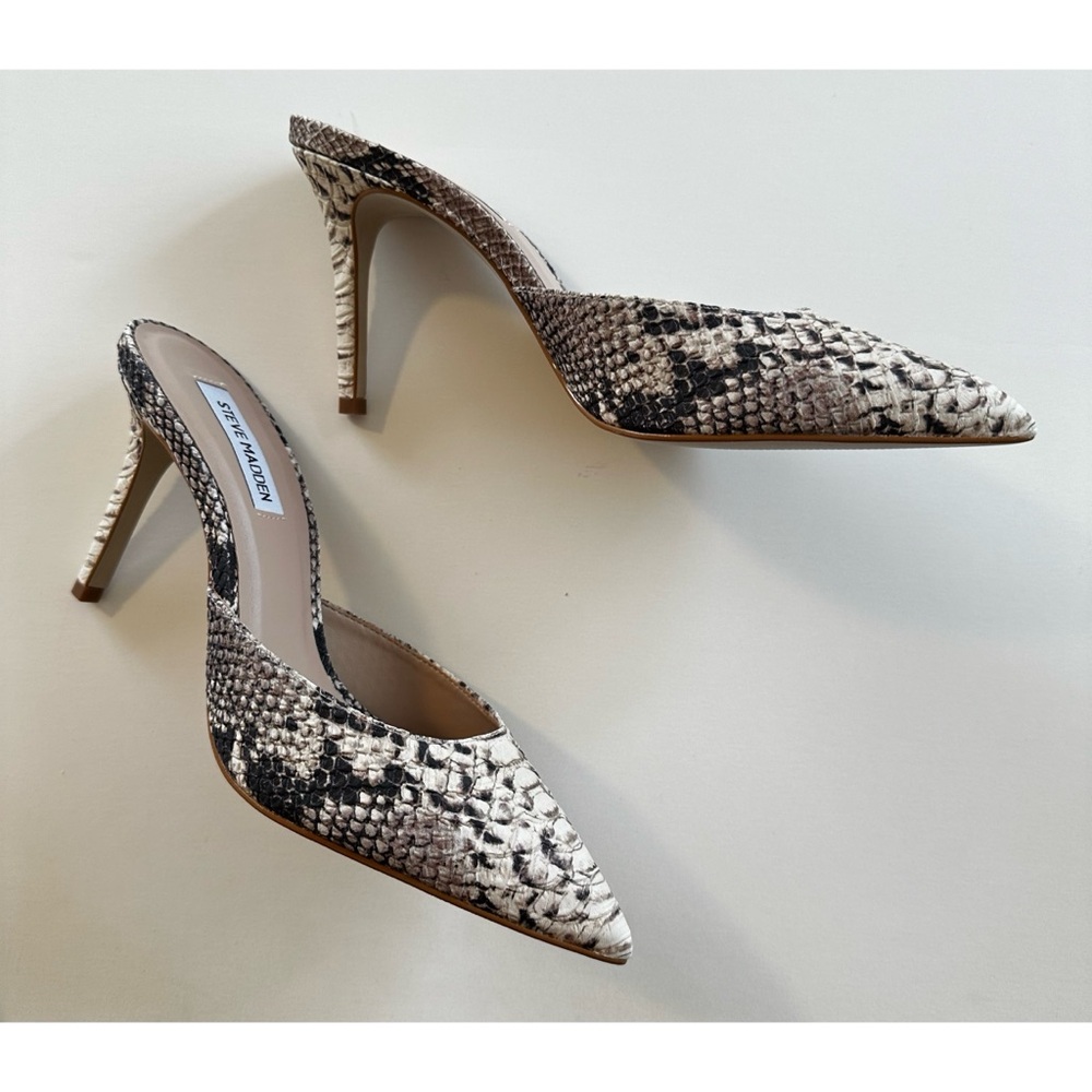 Steve Madden Elyse Snake Mule - Picture 2 of 6
